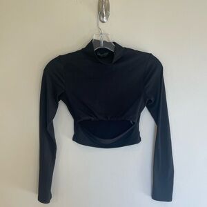 Urban Outfitters Cut Out Black Long Sleeve